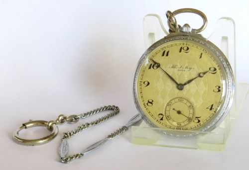1930s Revue Pocket Watch and Chain