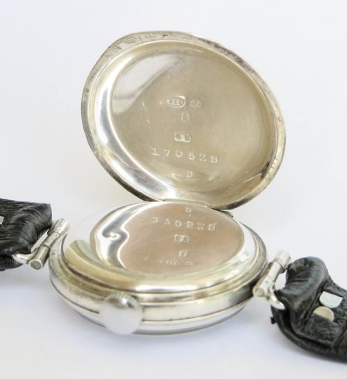 fig 2. Antique silver Audax gents wrist watch