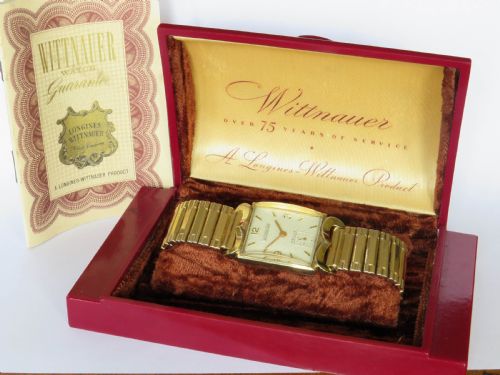 Gents 1950s Wittnauer Revue Watch, Original Box