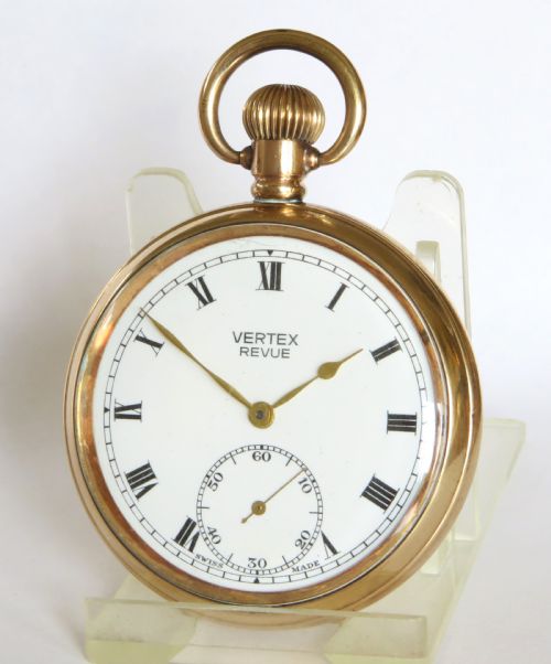 1940s Vertex Revue Pocket Watch