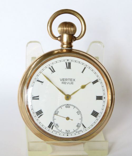 fig 1. 1940s Vertex Revue pocket watch