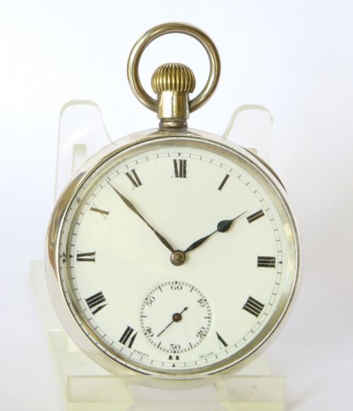 fig 1. Antique silver Eterna pocket watch, 1927