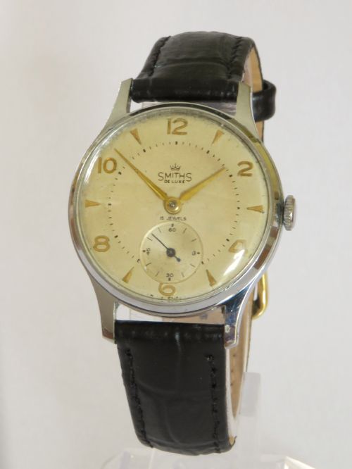 Gents 1950s Smiths De Luxe Wrist Watch