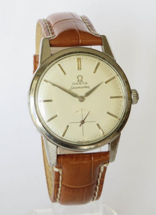fig 1. Gents Omega Seamaster wrist watch, 1961