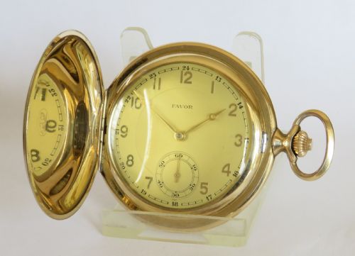 1930s Favor Full Hunter Pocket Watch