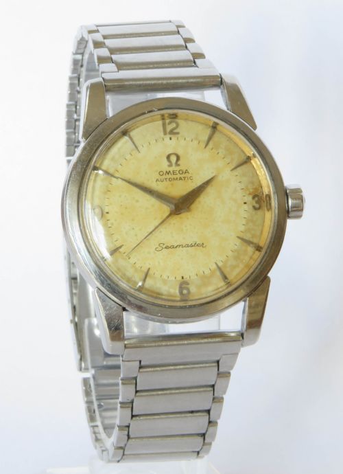 fig 1. Gents Omega Seamaster automatic wrist watch, 1956