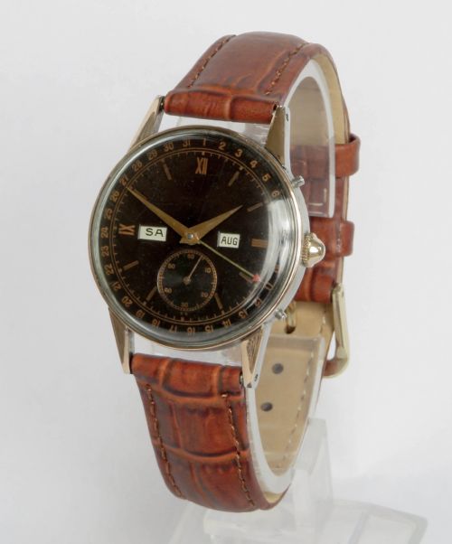 Gents 1940s Movado Calendograf Wrist Watch