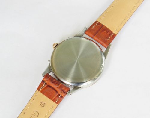 fig 3. Gents 1940s Movado Calendograf wrist watch