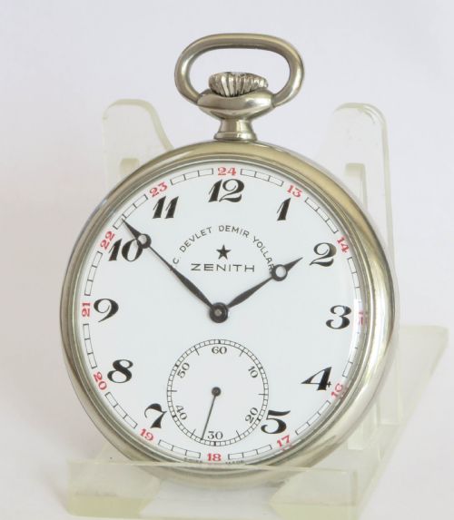 Zenith Pocket Watch, Turkish Railways, 1969