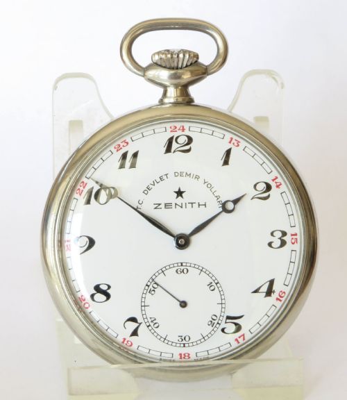 fig 1. Zenith pocket watch, Turkish Railways, 1969