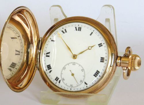Antique Buren Full Hunter Pocket Watch