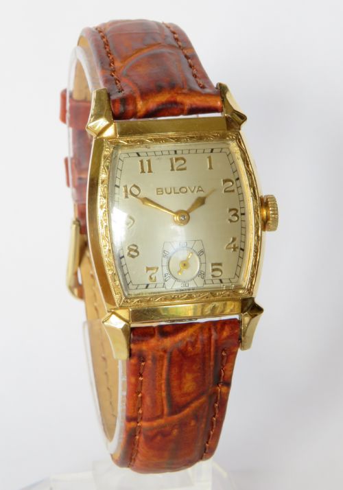 fig 1. Unisex Bulova Cadet wrist watch, 1947