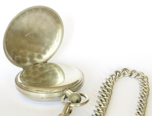 1930S SWISS PHILIA POCKET WATCH AND CHAIN - ADDITIONAL PHOTO 2