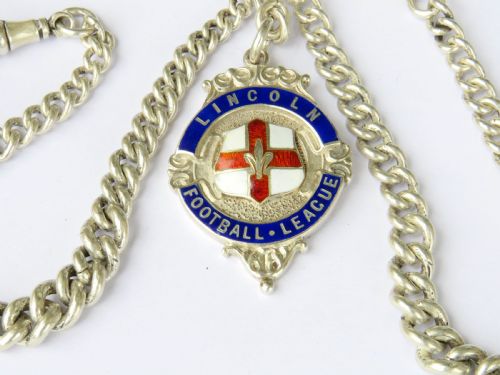 ANTIQUE SILVER DOUBLE WATCH CHAIN VESTA - ADDITIONAL PHOTO 1