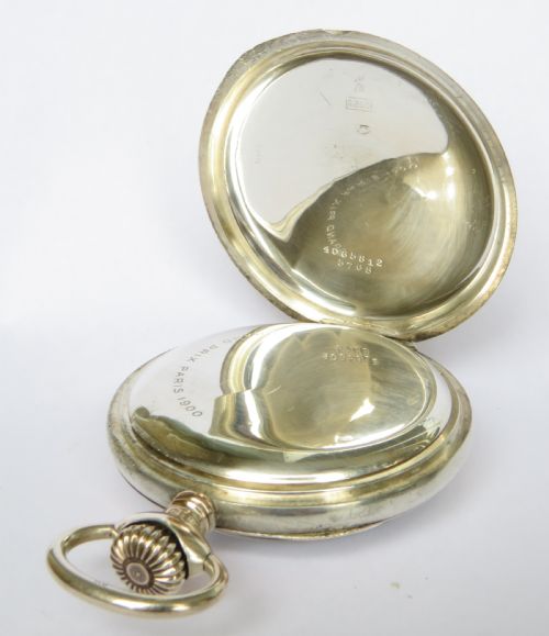 ANTIQUE SILVER ZENITH POCKET WATCH 1913 - ADDITIONAL PHOTO 3