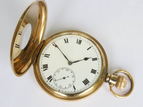 1930S HEXAMETER HALF HUNTER POCKET WATCH - ADDITIONAL PHOTO 2