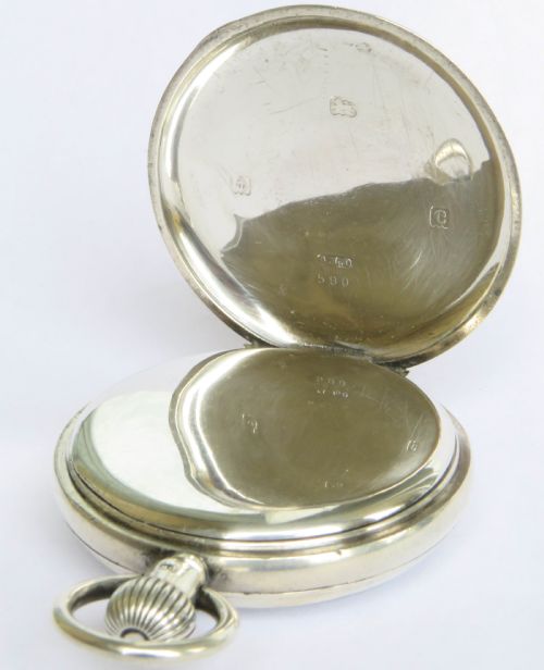 ANTIQUE SILVER JAS WADSWORTH POCKET WATCH CHAIN - ADDITIONAL PHOTO 4