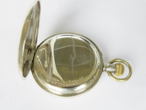 fig 2. Antique silver Stauffer & Co IWC pocket watch