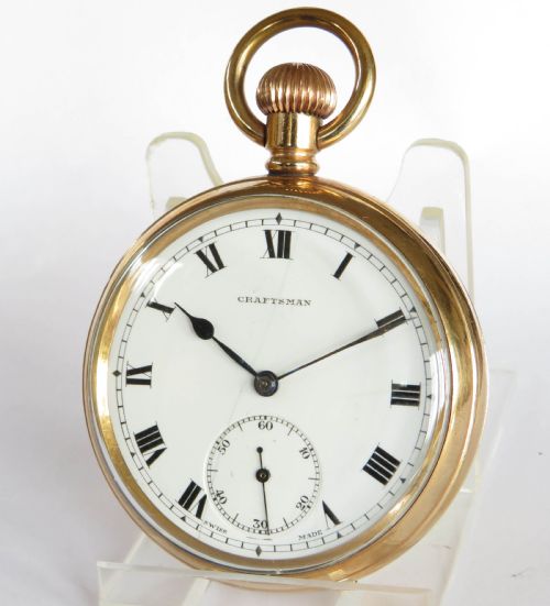 fig 2. 1930s Craftsman pocket watch with albert