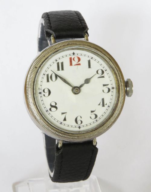 fig 1. Gents large antique trench watch