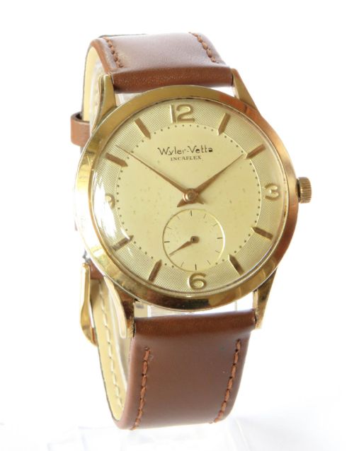 GENTS 1950S JUMBO WYLER VETTA WRIST WATCH - ADDITIONAL PHOTO 1