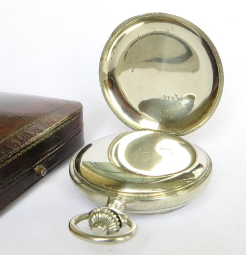fig 2. Antique 1920s Leonidas chronograph pocket watch