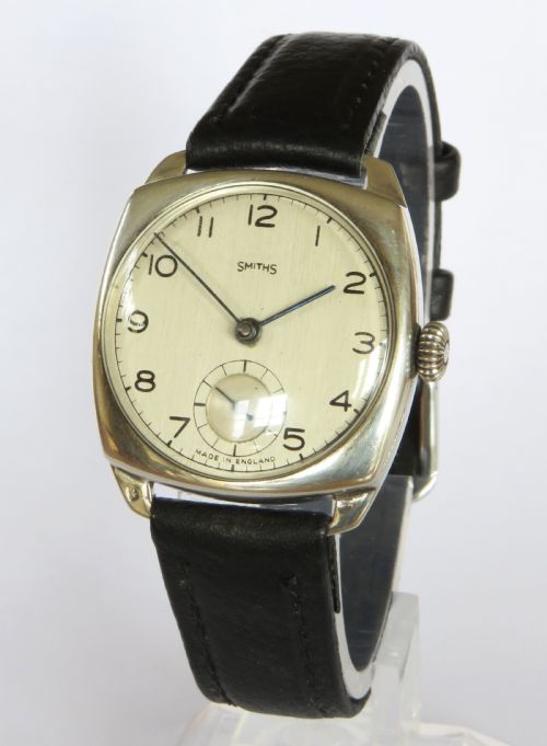 Gents Silver 1940s Smiths Wrist Watch