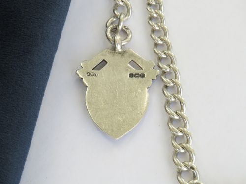 1930S SILVER POCKET WATCH CHAIN NECKLACE - ADDITIONAL PHOTO 3