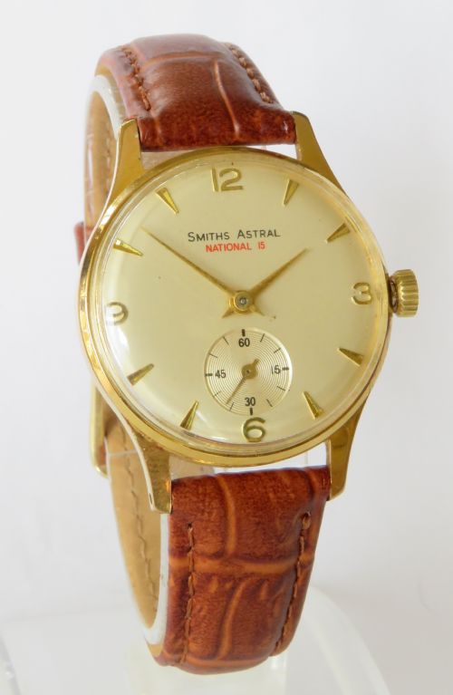 fig 1. Gents 1960s Smiths Astral National 15 wrist watch