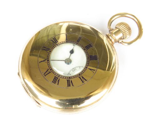 ANTIQUE PIMCO HALF HUNTER POCKET WATCH - ADDITIONAL PHOTO 2
