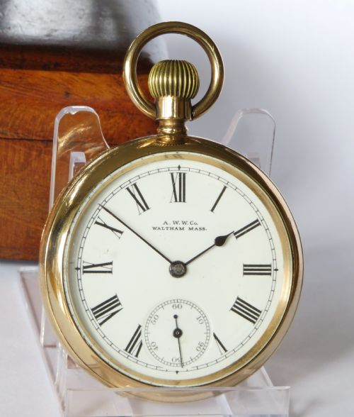 fig 1. Antique Waltham Bond Street pocket watch, 1900