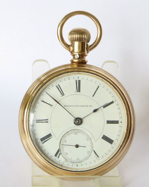 fig 1. Antique Hampden Watch Co pocket watch, 1885