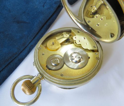 ANTIQUE OMEGA 8DAY GOLIATH POCKET WATCH SUPER CONDITION - ADDITIONAL PHOTO 3