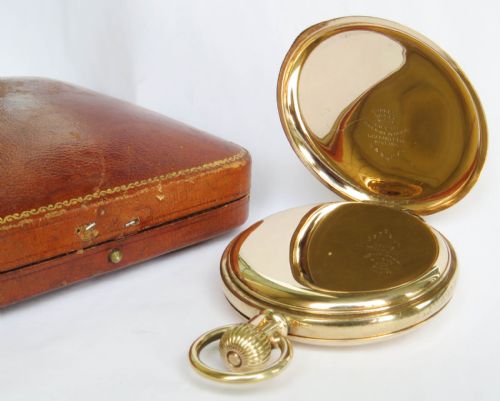 ANTIQUE BAUME CO HALF HUNTER POCKET WATCH - ADDITIONAL PHOTO 2
