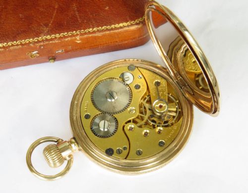 ANTIQUE BAUME CO HALF HUNTER POCKET WATCH - ADDITIONAL PHOTO 3