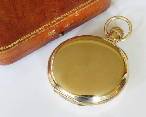 ANTIQUE BAUME CO HALF HUNTER POCKET WATCH - ADDITIONAL PHOTO 4
