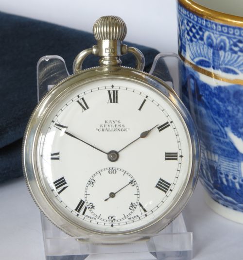 SILVER KAYS CHALLENGE POCKET WATCH 1925 - ADDITIONAL PHOTO 1