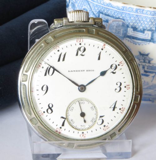 ANTIQUE HAMILTON POCKET WATCH LAMBERT BROS - ADDITIONAL PHOTO 1