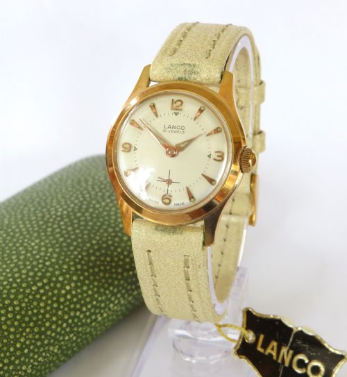 GENTS OR LADIES 1950S LANCO WRIST WATCH ORIGINAL BOX - ADDITIONAL PHOTO 1