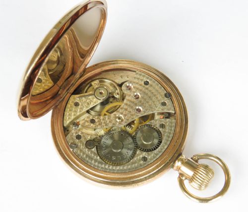 ANTIQUE SWISS FULL HUNTER POCKET WATCH - ADDITIONAL PHOTO 3