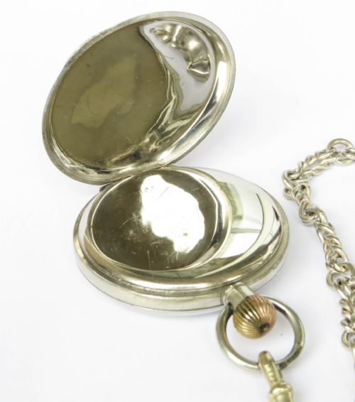 ANTIQUE DOXA POCKET WATCH AND CHAIN - ADDITIONAL PHOTO 2