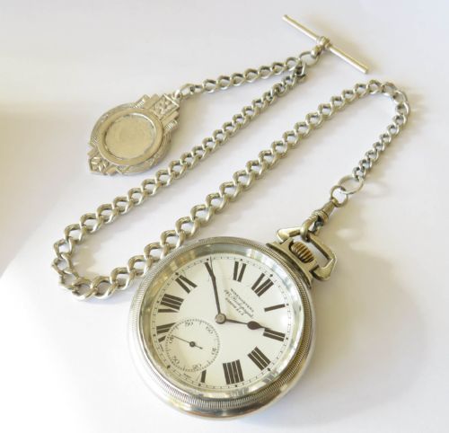 fig 1. 1940 Cortebert pocket watch, Winegartens Railway Regulator