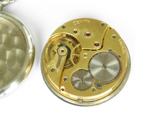 ANTIQUE ZENITH POCKET WATCH C1914 - ADDITIONAL PHOTO 2