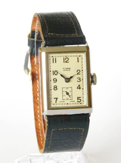 fig 1. 1940s ‘NOS’ Vidar Lever wrist watch