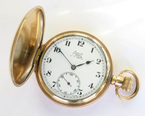 fig 1. 1930s Limit full hunter pocket watch