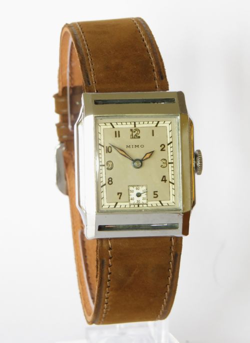 fig 1. 1940s ‘New Old Stock’ Mimo wrist watch