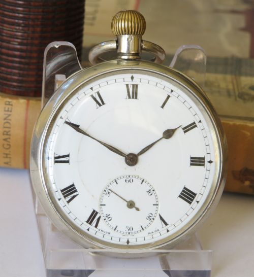 ANTIQUE SILVER DOXA POCKET WATCH 1911 - ADDITIONAL PHOTO 1