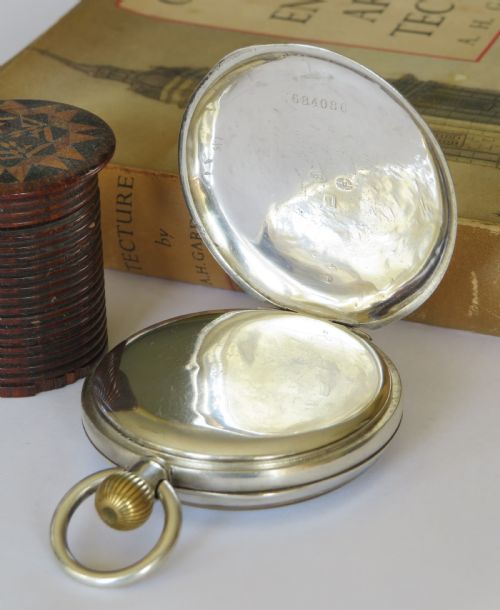 ANTIQUE SILVER DOXA POCKET WATCH 1911 - ADDITIONAL PHOTO 2