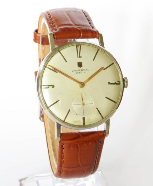 fig 1. Gents Universal Geneve wrist watch, 1955