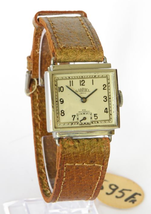 fig 1. Gents 1940s New Old Stock Gabriel wrist watch